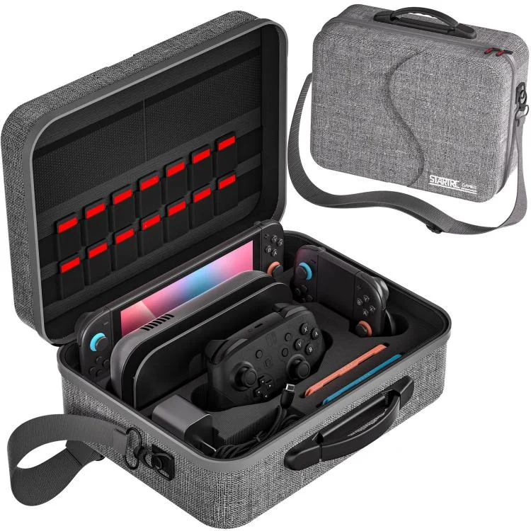 For Switch 2 STARTRC GAMES Multifunctional Storage Bag Handbag Portable Crossbody Bag