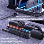 For Switch 2 Controller Charging Dock Ultra-thin Stand With 8 Game Card Storage, UT01 - Image 8