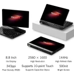 GPD Pocket 4 Handheld Gaming PC, 16GB+1TB, 8.8 inch Windows 11 Home AMD Ryzen 7 8840U, US Plug, Ryzen7 16GB+1TB - Image 7