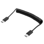 1m USB-C / Type-C Male to USB 3.1 Type-C Male Data & Charging Spring Coiled Cable - Image 2