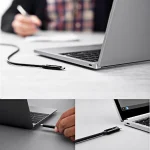1m USB-C / Type-C Male to USB 3.1 Type-C Male Data & Charging Spring Coiled Cable - Image 4