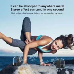 True 3D TWS Magnetic Wireless Bluetooth Stereo Surround HiFi Speaker with Full Transparent Home - Image 16