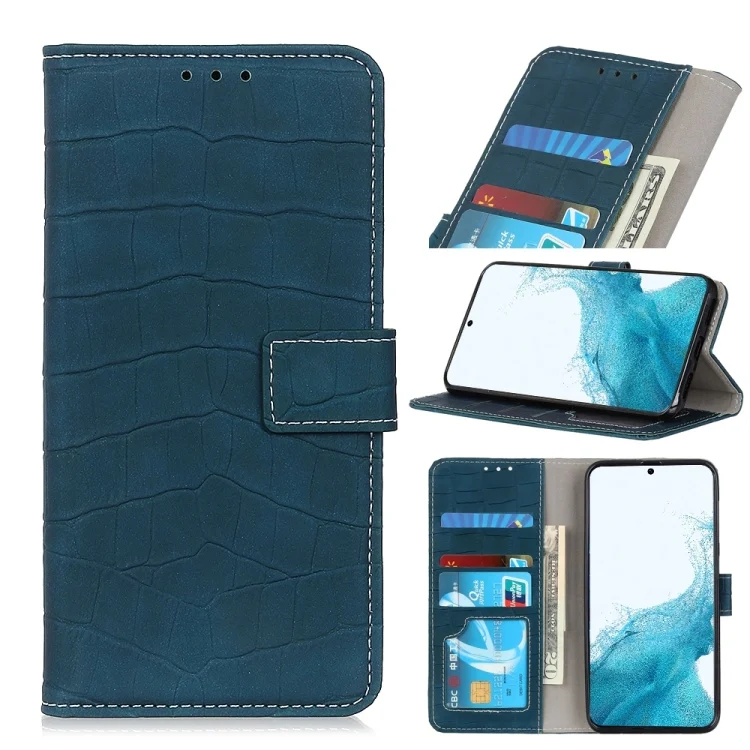 EDA002191901A.webp Magnetic Crocodile Texture Horizontal Flip Leather Case with Holder & Card Slots & Wallet, For Samsung Galaxy S22 5G, For Samsung Galaxy S22+ 5G, For Samsung Galaxy S22 Ultra 5G, For Xiaomi Civi 5G - Image 1