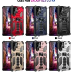 Armor Shockproof TPU + PC Magnetic Protective Phone Case with Holder, For Samsung Galaxy S22 Ultra 5G, For Motorola Edge (2021) - Image 2
