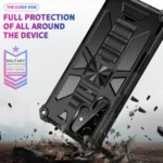 Armor Shockproof TPU + PC Magnetic Protective Phone Case with Holder, For Samsung Galaxy S22 Ultra 5G, For Motorola Edge (2021) - Image 5