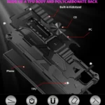 Armor Shockproof TPU + PC Magnetic Protective Phone Case with Holder, For Samsung Galaxy S22 Ultra 5G, For Motorola Edge (2021) - Image 7