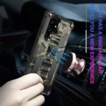 Camouflage Armor Shockproof TPU + PC Magnetic Protective Phone Case with Holder, For Samsung Galaxy S22 Ultra 5G, For Motorola Edge (2021) - Image 3
