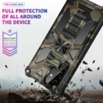 Camouflage Armor Shockproof TPU + PC Magnetic Protective Phone Case with Holder, For Samsung Galaxy S22 Ultra 5G, For Motorola Edge (2021) - Image 5
