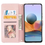 Embossed Striped Magnetic Buckle Horizontal Flip Phone Leather Case, For Xiaomi Redmi Note 11 Pro, For Samaung Galaxy S22 Ultra 5G - Image 4