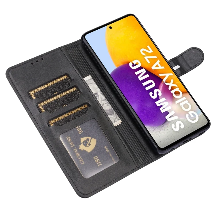 EDA002371504A_5.webp Embossed Happy Cat Pattern Leather Phone Case, For Samsung Galaxy A53 - Image 6