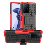 Tire Texture TPU + PC Phone Case with Holder, For Xiaomi Mi 11T, For Nokia G300