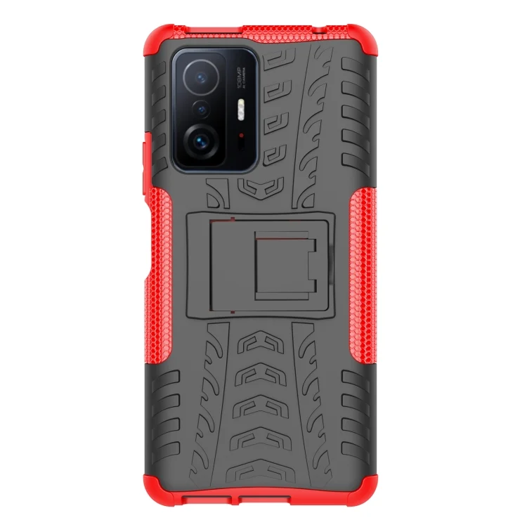 EDA002374503A_1.webp Tire Texture TPU + PC Phone Case with Holder, For Xiaomi Mi 11T, For Nokia G300 - Image 2