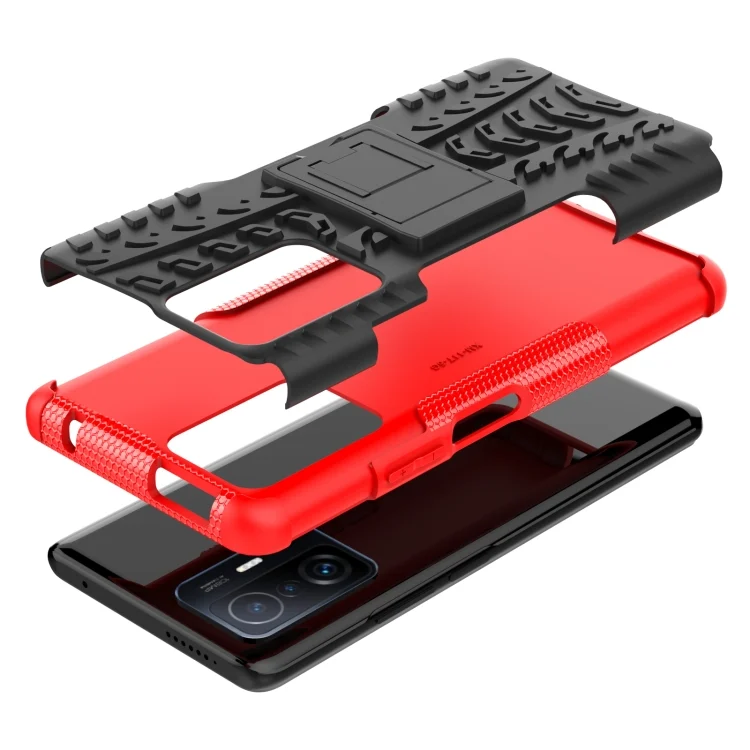 EDA002374503A_5.webp Tire Texture TPU + PC Phone Case with Holder, For Xiaomi Mi 11T, For Nokia G300 - Image 6