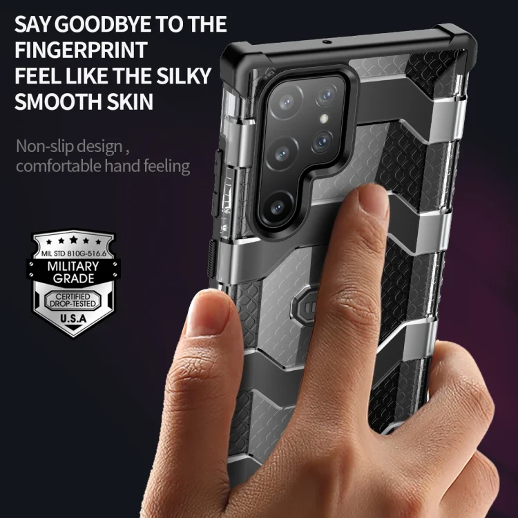 EDA002392501_B6.webp wlons Explorer Series PC+TPU Phone Case, For Samsung Galaxy S22 Ultra 5G - Image 7