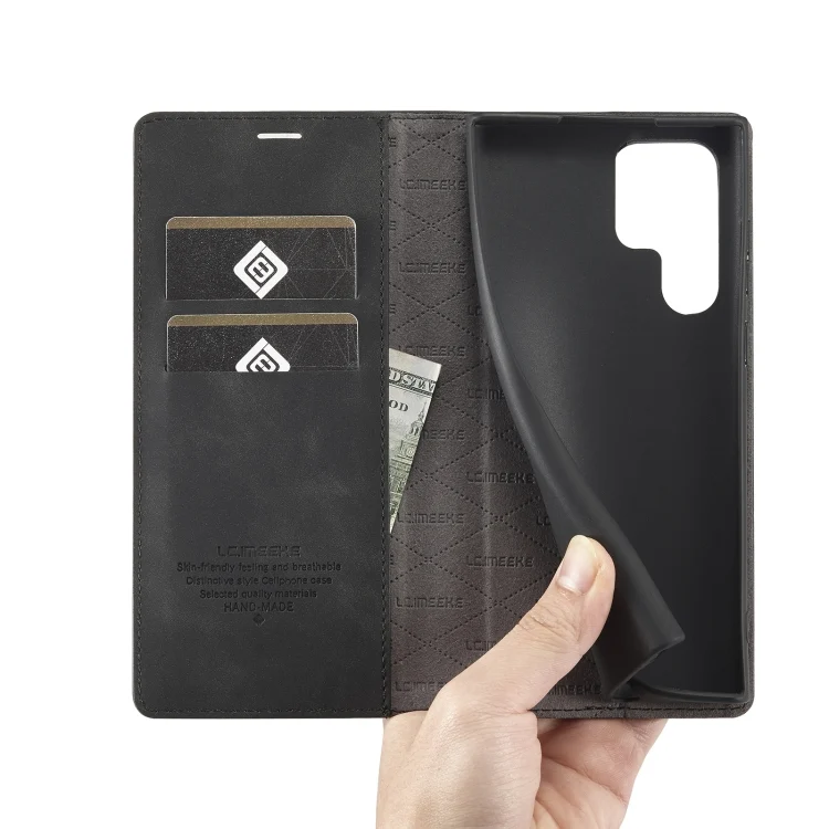 EDA002517501A_6.webp LC.IMEEKE Soft PU + TPU Magnetic Skin-friendly Feeling Leather Phone Case, For Samsung Galaxy S22 Ultra, For Samsung Galaxy S22 - Image 7