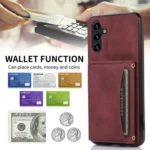 Three-fold Leather Phone Case with Card Slot & Wallet & Holder, For Samsung Galaxy A13 5G, For Samsung Galaxy A32 4G, For Samsung Galaxy A32 5G, For Samsung Galaxy S20 - Image 2