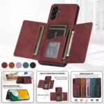 Three-fold Leather Phone Case with Card Slot & Wallet & Holder, For Samsung Galaxy A13 5G, For Samsung Galaxy A32 4G, For Samsung Galaxy A32 5G, For Samsung Galaxy S20 - Image 3