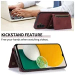 Three-fold Leather Phone Case with Card Slot & Wallet & Holder, For Samsung Galaxy A13 5G, For Samsung Galaxy A32 4G, For Samsung Galaxy A32 5G, For Samsung Galaxy S20 - Image 4