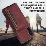 Three-fold Leather Phone Case with Card Slot & Wallet & Holder, For Samsung Galaxy A13 5G, For Samsung Galaxy A32 4G, For Samsung Galaxy A32 5G, For Samsung Galaxy S20 - Image 5