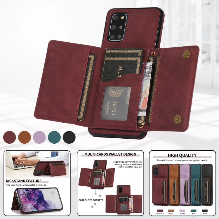 EDA002524905A_2.webp Three-fold Leather Phone Case with Card Slot & Wallet & Holder, For Samsung Galaxy S20+, For Samsung Galaxy S21, For Samsung Galaxy S21+, For Samsung Galaxy S21 Ultra - Image 3