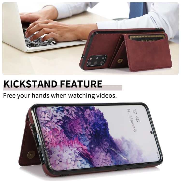 EDA002524905A_3.webp Three-fold Leather Phone Case with Card Slot & Wallet & Holder, For Samsung Galaxy S20+, For Samsung Galaxy S21, For Samsung Galaxy S21+, For Samsung Galaxy S21 Ultra - Image 4