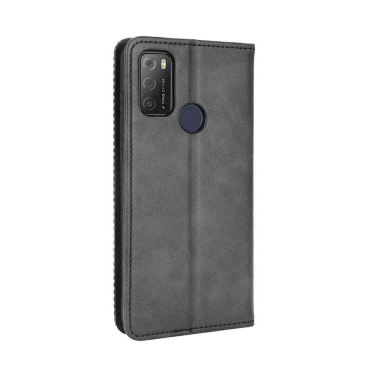 EDA002538606A_2.webp Magnetic Buckle Retro Texture Leather Phone Case, For TCL 20Y, For TCL 205, For vivo Y3s 2021, For vivo S10e / V23e 4G / 5G, For vivo Y15s 2021 / Y15a - Image 3