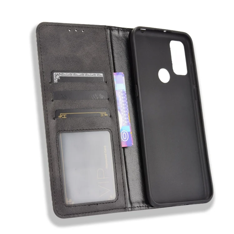 EDA002538606A_3.webp Magnetic Buckle Retro Texture Leather Phone Case, For TCL 20Y, For TCL 205, For vivo Y3s 2021, For vivo S10e / V23e 4G / 5G, For vivo Y15s 2021 / Y15a - Image 4