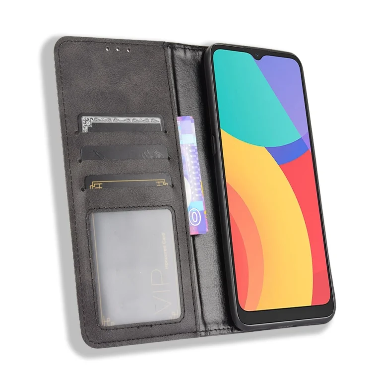 EDA002538606A_4.webp Magnetic Buckle Retro Texture Leather Phone Case, For TCL 20Y, For TCL 205, For vivo Y3s 2021, For vivo S10e / V23e 4G / 5G, For vivo Y15s 2021 / Y15a - Image 5
