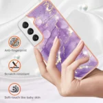 Electroplating Marble IMD TPU Phone Case, For Samsung Galaxy S22 5G, For Samsung Galaxy S22+ 5G, For Samsung Galaxy S22 Ultra 5G - Image 2