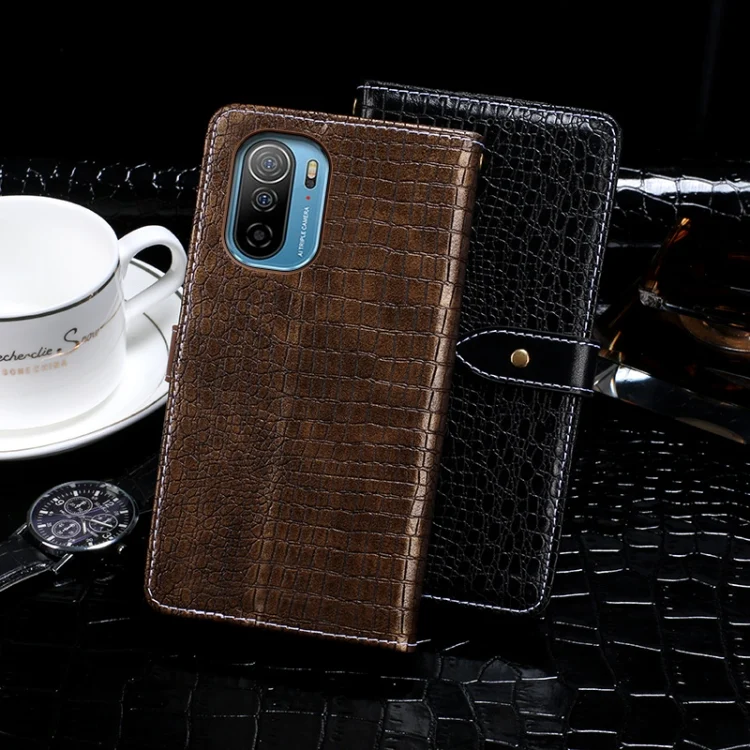 EDA002596811F_2.webp idewei Crocodile Texture Horizontal Flip Phone Leather Phone Case, For Ulefone Note 13P, For vivo Y10, For Honor 60 SE - Image 3