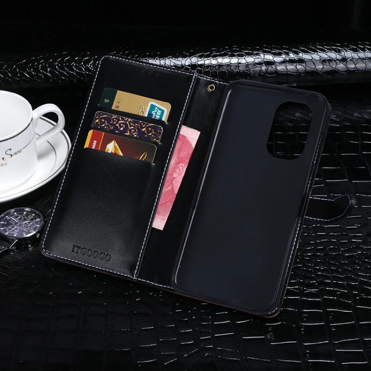 EDA002596811F_3.webp idewei Crocodile Texture Horizontal Flip Phone Leather Phone Case, For Ulefone Note 13P, For vivo Y10, For Honor 60 SE - Image 4