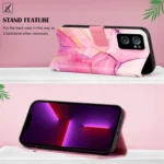 PT003 Marble Pattern Flip Leather Phone Case, For OnePlus Nord CE 2 5G, For Tecno Pova Neo(LE6), For Tecno Spark 8P, For Motorola Moto G Stylus 5G 2022 - Image 3