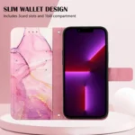 PT003 Marble Pattern Flip Leather Phone Case, For Tecno Spark Go 2021, For Motorola Moto G22, For Tecno Spark Go 2022 / Spark 8C, For Google Pixel 7 Pro 5G - Image 4
