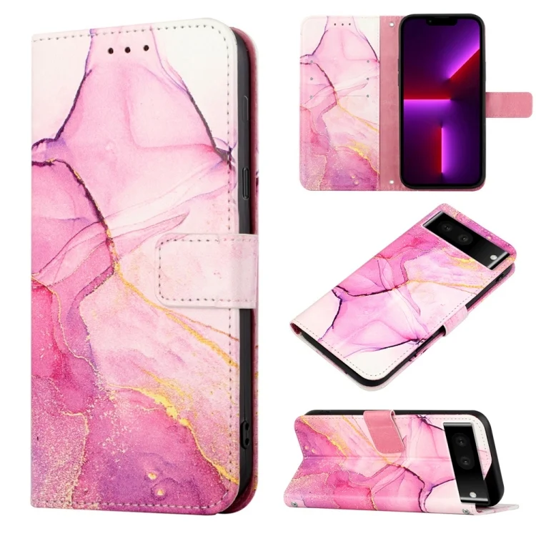 PT003 Marble Pattern Flip Leather Phone Case, For Google Pixel 7, For Xiaomi Redmi K50, For Xiaomi Redmi K50 Pro, For Xiaomi Poco M4 Pro 4G