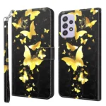 3D Painting Pattern TPU + PU Leather Phone Case, For Samsung Galaxy A33 5G, For Samsung Galaxy A52 5G / A52s 5G