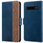 Stitching Side-Magnetic RFID Leather Phone Case, For Samsung Galaxy S10, For Samsung Galaxy S10+, For Samsung Galaxy S20, For Samsung Galaxy S20 FE 5G, For Samsung Galaxy S20+