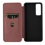 Carbon Fiber Texture Magnetic Horizontal Flip Leather Phone Case, For TCL 30 5G / 30+ - Image 4