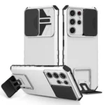 Stereoscopic Holder Sliding Camshield Phone Case, For Samsung Galaxy S21 Ultra 5G, For Samsung Galaxy S22 Ultra 5G