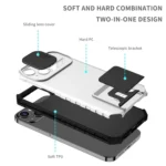 Stereoscopic Holder Sliding Camshield Phone Case, For Samsung Galaxy S21 Ultra 5G, For Samsung Galaxy S22 Ultra 5G - Image 4