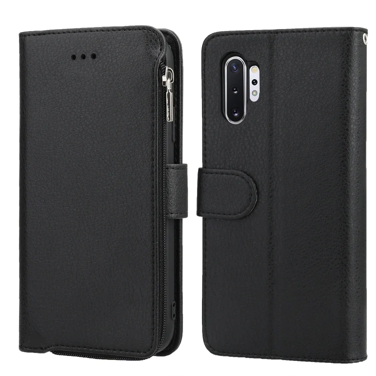 Microfiber Zipper Horizontal Flip Leather Case, For Samsung Galaxy Note10+, For Samsung Galaxy S10, For Samsung Galaxy S10e, For Samsung Galaxy S10+