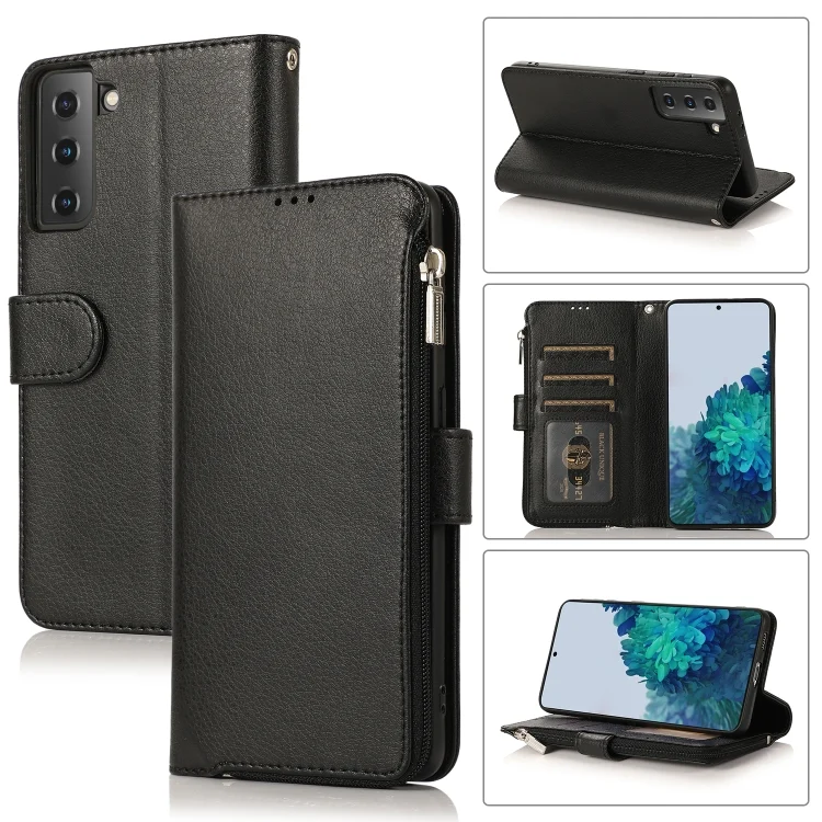 Microfiber Zipper Horizontal Flip Leather Case, For Samsung Galaxy S21+ 5G, For Samsung Galaxy S21 Ultra 5G, For Samsung Galaxy Note20, For Samsung Galaxy A21s