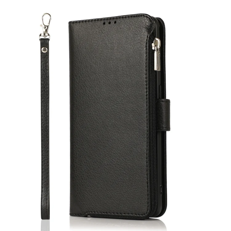 EDA002938021A_1.webp Microfiber Zipper Horizontal Flip Leather Case, For Samsung Galaxy S21+ 5G, For Samsung Galaxy S21 Ultra 5G, For Samsung Galaxy Note20, For Samsung Galaxy A21s - Image 2