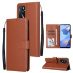 3 Card Slots Multifunctional Leather Phone Case, For OPPO A16, For Samsung Galaxy S22 5G