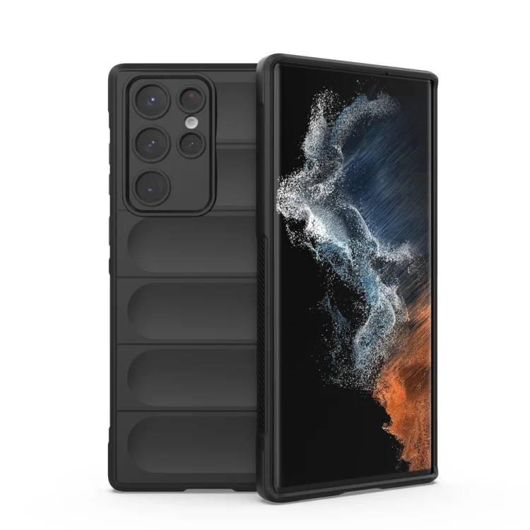 Magic Shield TPU + Flannel Phone Case, For Samsung Galaxy S22 Ultra 5G