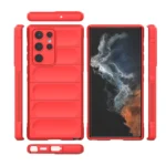 Magic Shield TPU + Flannel Phone Case, For Samsung Galaxy S22 Ultra 5G - Image 2