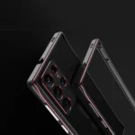 Aurora Series Lens Protector + Metal Frame Protective Phone Case, For Samsung Galaxy S22 Ultra - Image 4
