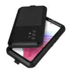 LOVE MEI Metal Shockproof Waterproof Dustproof Protective Phone Case with Glass, For Samsung Galaxy A53, For Samsung Galaxy S22, For Samsung Galaxy S22+ - Image 3