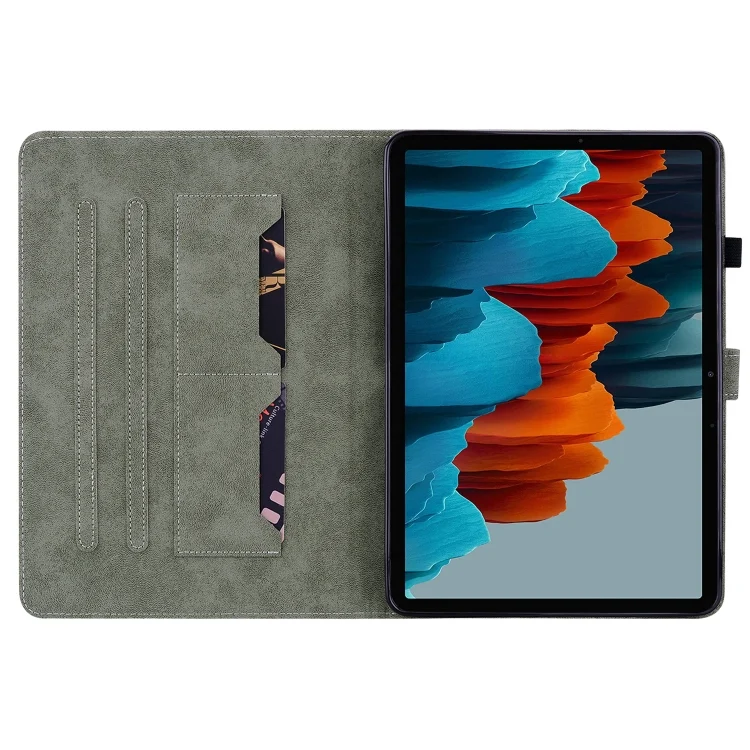 EDA003363410A_2.webp Tiger Pattern Flip Leather Tablet Case, For Samsung Galaxy Tab S9+, For Samsung Galaxy Tab S7/Tab S8 - Image 3