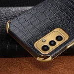 6D Electroplating Crocodile Texture Phone Case With Holder, For Samsung Galaxy A13 5G, For Samsung Galaxy A23 5G, For Samsung Galaxy A53, For Samsung Galaxy M52 5G - Image 3