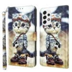 3D Painted Leather Phone Case, For Samsung Galaxy A33 5G, For Samsung Galaxy A52 5G / A52s